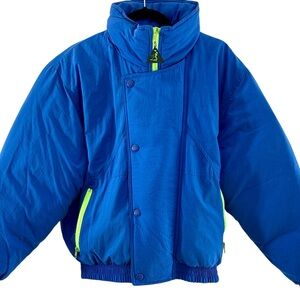 NWOT Vintage 90's Pro Spirit Blue Puffer Jacket Ski Snowboard Retro Y2K Medium